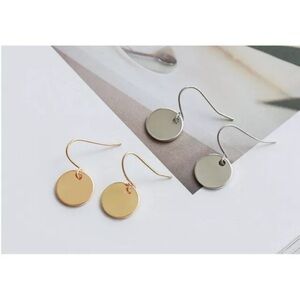 Eg matt disc women punk disco nightclub exaggerated metal earring 21